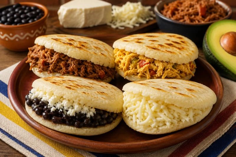 imagen de las  arepas venezolanas