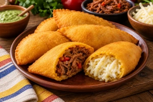 empanadas venezolanas con diversos rellenos