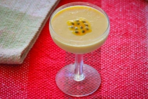 copa con mousse de parchita