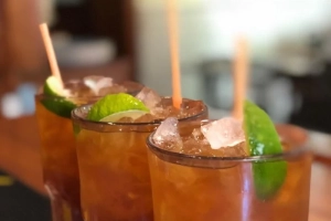 vasos de papelón con limón
